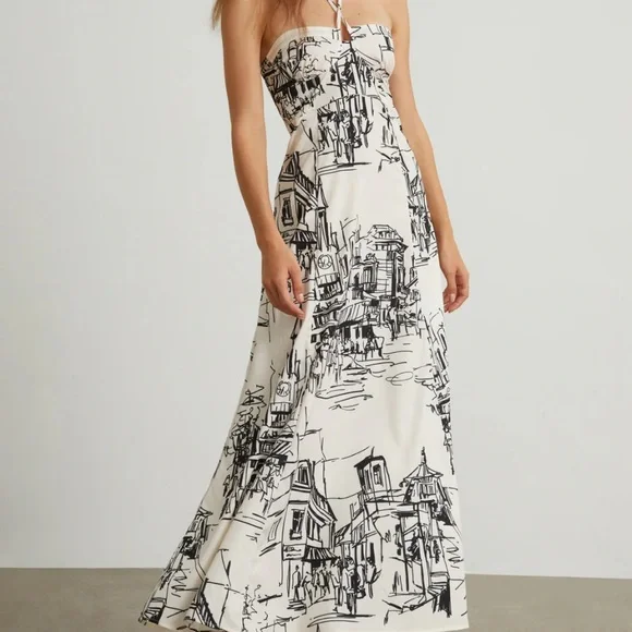 Commense | Dresses | Commense Paris Street Halter Long Dress | Poshmark Commense | Dresses | Commense Paris Street Halter Long Dress | Poshmark
